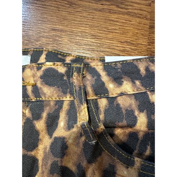 Flying Angel Women's Wide Leg High Waist Leopard Print Pants Size 32 NWT - Picture 3 of 10